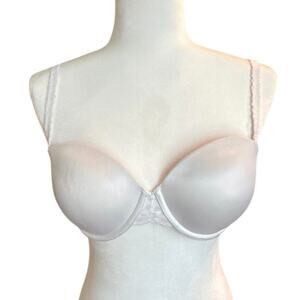 VS Pink Strapless Multiway Bra 34D White Convertible Underwire